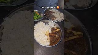 Aaj khaya pahadi style mutton bhaat 😋 share minivlog like comment viralshorts uttarakhand [upl. by Elinore]