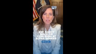 Rep Nancy Mace on concerns at Alpha Genesis shorts shortnews alphagenesis nancymace sc [upl. by Ellersick]