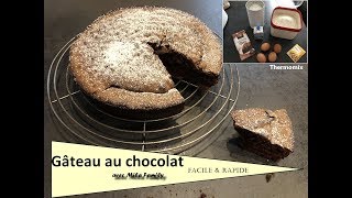 ❥Recette 05  Gâteau au chocolat Trés Facile et Rapide  Thermomix [upl. by Kakalina]