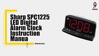 Sharp SPC1225 LED Digital Alarm Clock Setup and Instructions [upl. by Anidnamra]