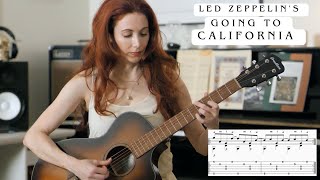 Led Zeppelins quotGoing to Californiaquot  Full Guitar Lesson with TranscriptionTab [upl. by Hametaf]