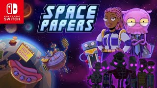 Space Papers Planets Border on Nintendo Switch Full Gameplay 15 minutes [upl. by Wynny]