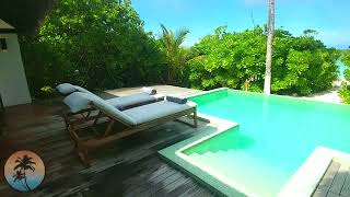 Oblu Select at Sangeli Maldives Beach Villa with Pool Room Tour [upl. by Lobell94]