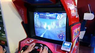 Rave Racer Racing Arcade Game Gameplay 1995  Namco System 22 Cabinet [upl. by Antin]