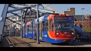 Sheffield Supertram bridge [upl. by Dulcinea]