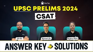 🔴UPSC CSE Prelims 2024 Exam Analysis  CSAT Exam Detailed Analysis CSAT Exam 2024 Answer KeyEduTap [upl. by Alboran349]