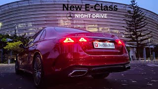 The New EClass by MercedesBenz At Night  Technobok Premier [upl. by Ellirpa]