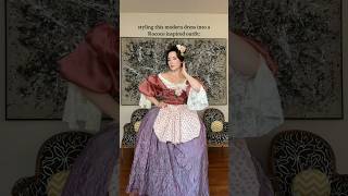 styling a modern dress into a Rococo outfit dress style fashion outfit [upl. by Arada]