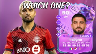 Which Lorenzo Insigne UT Birthday Card to Choose  EA FC 24 Ultimate Team [upl. by Ellehcsor574]