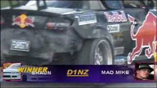 Mad Mike Crashes Out VS Shaun Yearbury  D1NZ Whangarei 09 [upl. by Suirtimed275]