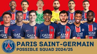 PARIS SAINTGERMAIN Possible Squad 202425 With Current Transfer Rumours  Ft Yamal kvaratskhelia [upl. by Adnoved881]