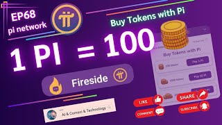 1 Pi 100 Token in Fireside Forum pinetwork pinetworkupdate fireside pi network  EP68 [upl. by Namielus]