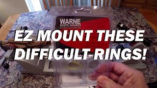 EZ MOUNT WARNE SCOPE RINGS [upl. by Nojel493]