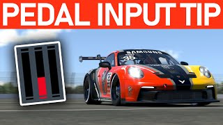 Simple Pedal Input Tip For Sim Racing ACC iRacing AC [upl. by Aneeled674]