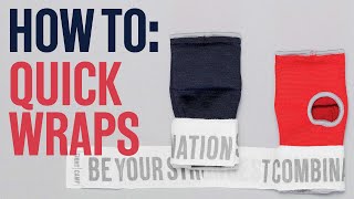 How To Wrap Your Hands for Boxing  Quick Wraps [upl. by Casteel]