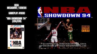 NBA Showdown 94 USAEUR Megadrive  Genesis  Gameplay 0690 [upl. by Nobel]