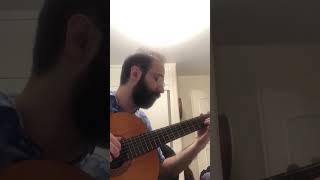 Playing Hungarian Dance No5 by Johannes Brahms on solo guitarClassicalGuitarhungariandanceBrahms [upl. by Thorncombe124]