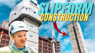 SLIPFORM construction process and slipform RIG [upl. by Ananna]