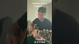 Jackson Dean Fearless jacksondean fearless cover accoustic chords guitar accousticmusic [upl. by Katlaps106]