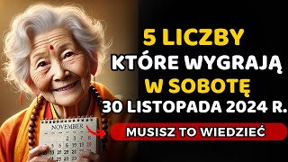 5 SZCZĘŚLIWYCH LICZB aby WYGRAĆ GŁÓWNĄ NAGRODĘ w tę środę 20 LISTOPADA 2024 r  Mądrość Buddyjska [upl. by Mal]