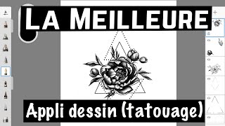 Meilleure application logiciel pour le dessin en tatouage sur tablette [upl. by Edlin]