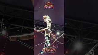 More Amazing Action from the High Wire Act at Circus Zyair shorts [upl. by Charbonnier]