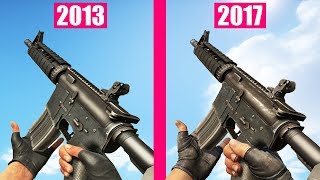 CounterStrike Global Offensive OLD vs NEW Weapons Comparison [upl. by Fredra256]