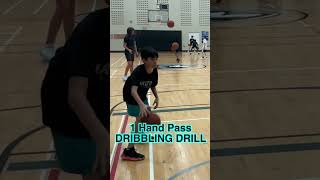 1 Hand Pass Basketball Dribbling Drill [upl. by Shipman]