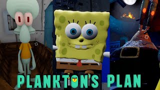 Planktons Plan Full Playthrough Gameplay SpongeBob Horror Game [upl. by Arbba]