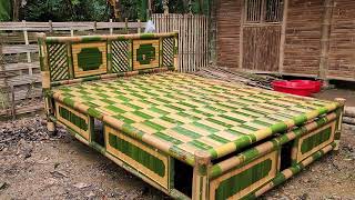 most beautiful bamboo bed modelvideo [upl. by Ellerahc]