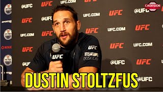 Dustin Stoltzfus fought with face still damaged from last fight  UFC Edmonton [upl. by Beniamino]