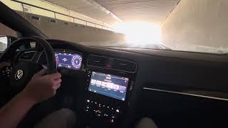 Golf 7 R Akrapovic  LOUD tunnel Launch control [upl. by Attela687]