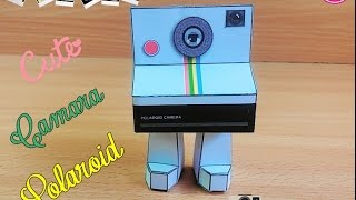 camara polaroid papercraft [upl. by Nolahp]