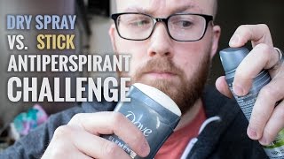 Dry Spray vs Stick Antiperspirant Challenge  Which Is Best For Excessive Sweating [upl. by Corrie535]