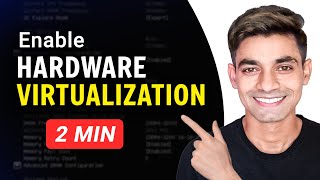 How To Enable or Disable Hardware Virtualization in Windows 10 Easy Way [upl. by Enyamart]