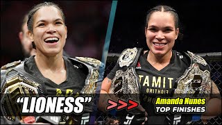 ULTIMATE Amanda Nunes Highlights  Amanda Nunes Top Finishes [upl. by Ennyletak]