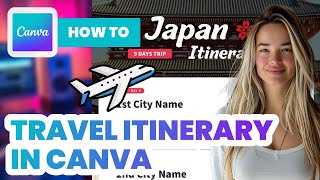 How to Make Travel Itinerary in Canva 2024  Tutorial [upl. by Amzaj478]