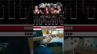 Its Not Love Guitar Riff by Dokken with Tab guitar [upl. by Kaila81]