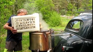 Chevrolet De Luxe Master 1937 on wood gas [upl. by Worrad424]