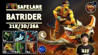 736 Batrider Safe Lane Carry  423 Stoked Facet Build Batrider Play  Dota 2 Immortal Gameplay [upl. by Freda]