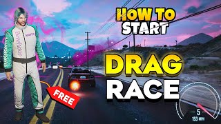 GTA 5 Online How to Start amp Join Drift  Drag Races Guide Unlock Bright Manor Racing Suit Outfit [upl. by Encratia]