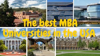 The best MBA Universities in the USA [upl. by Merta]