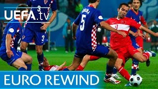 EURO 2008 highlights Turkey beat Croatia on penalties [upl. by Adnah]