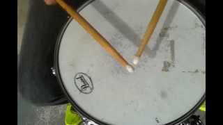 TOQUE SIMPLES amp TOQUE DUPLO  Caixa DRUMLINE  aula 4 [upl. by Irolav]