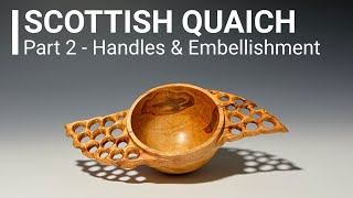 Woodturning  A NotSoTraditional Scottish Quaich Winged Cup [upl. by Lehpar]