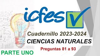 Preguntas ICFES Ciencias Naturales cuadernillo 2023 Sesión 1 Primera parte [upl. by Shoshana505]