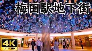 ホワイティうめだ 広大な大阪・梅田駅地下街を探検 Whity Umeda huge underground shopping area in Osaka [upl. by Ahcmis]