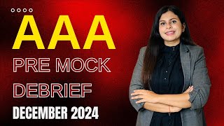 AAA Quick debrief of Pre mock December 2024  ACCA [upl. by Dena]