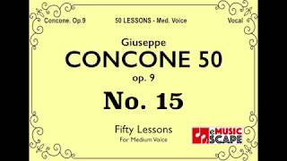 Concone 50 Op9 No15 Medium Voice 콘코네 중성용 [upl. by Dickey312]