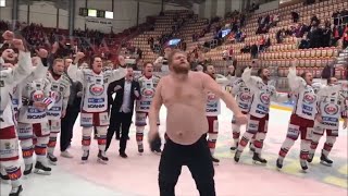 Oskarshamn går upp till SHL  Timrå  Oskarshamn match 7 Höjdpunkter firande och intervjuer [upl. by Atilol242]